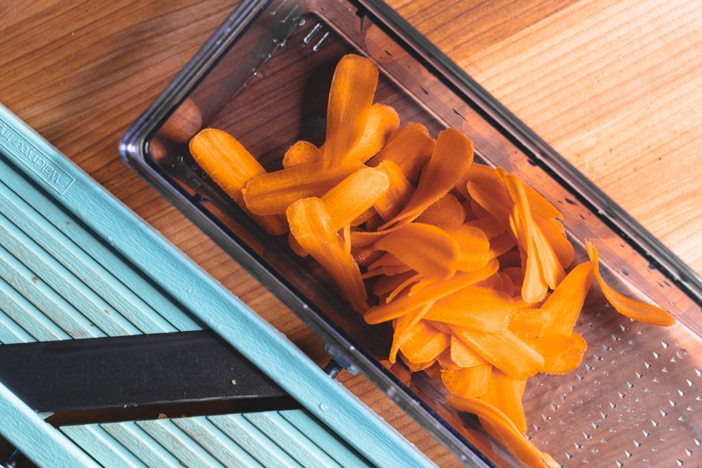 mandoline shaved carrot